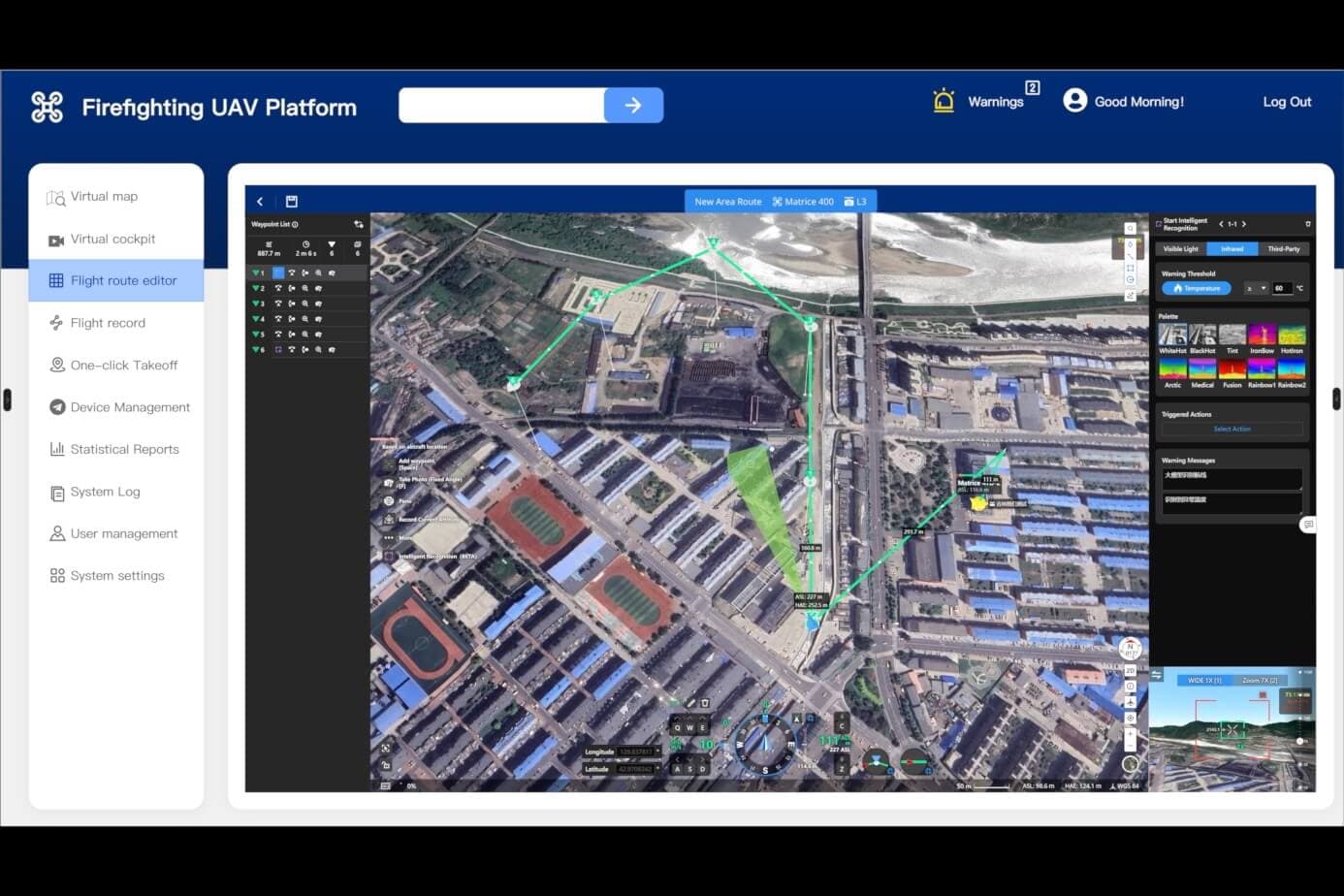 แพลตฟอร์มเฉพาะทาง เช่น Firefighting UAV