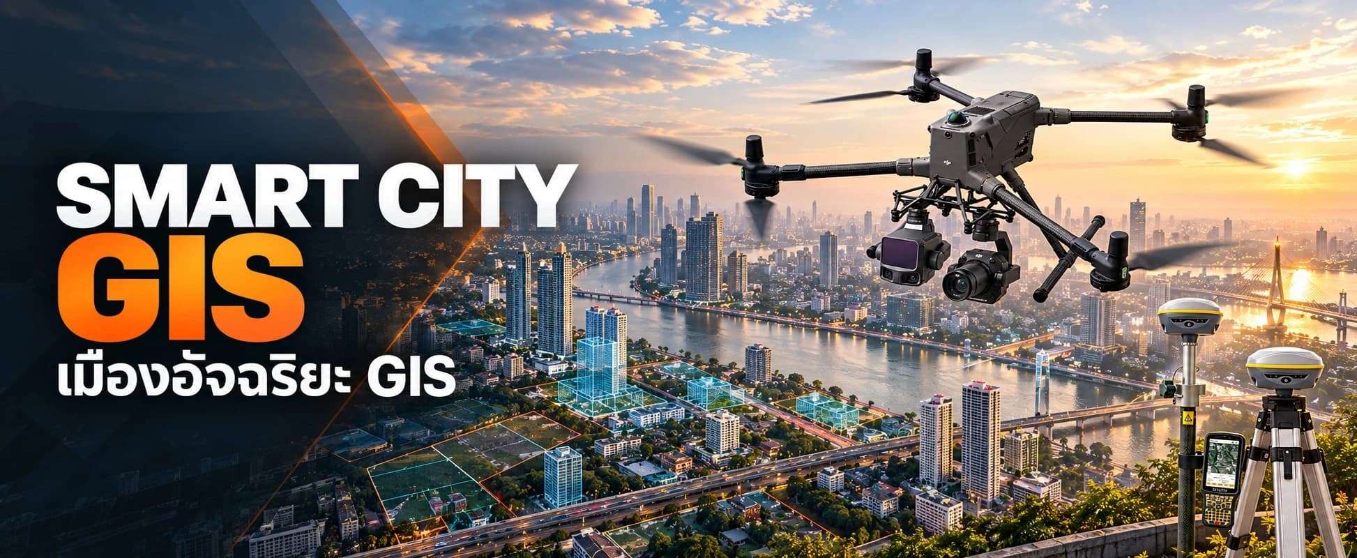 รวมโดรน CCTV IoT และ GIS ในแผนที่บัญชาการเดียว