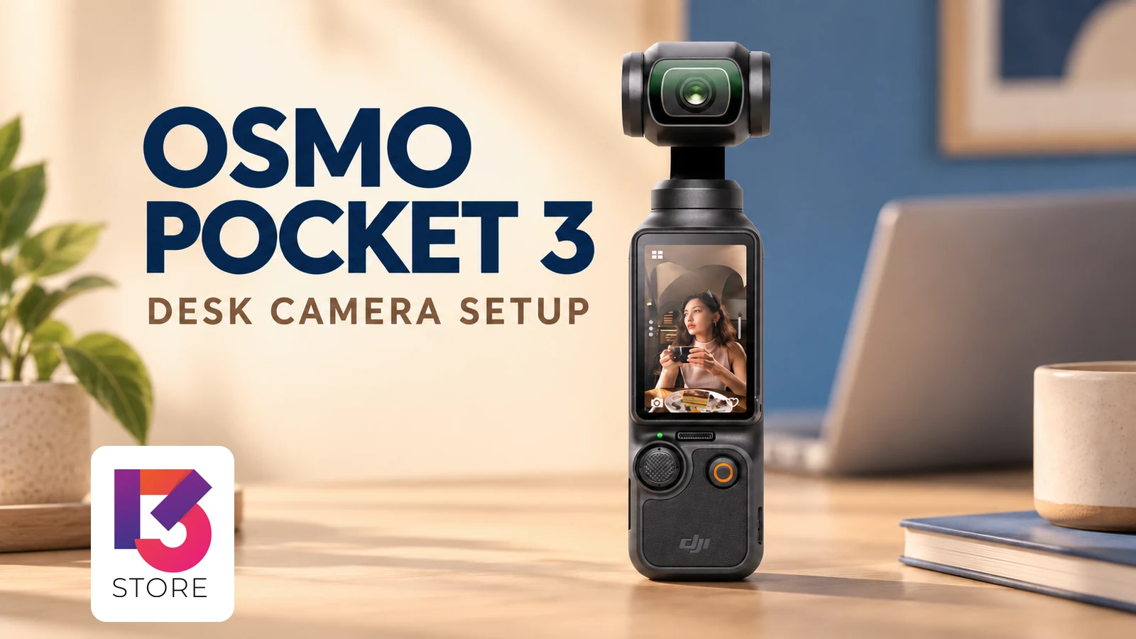 Osmo Pocket 3 ใช้เป็นเว็บแคม: เตรียมโต๊ะ สาย และเสียงก่อนประชุม