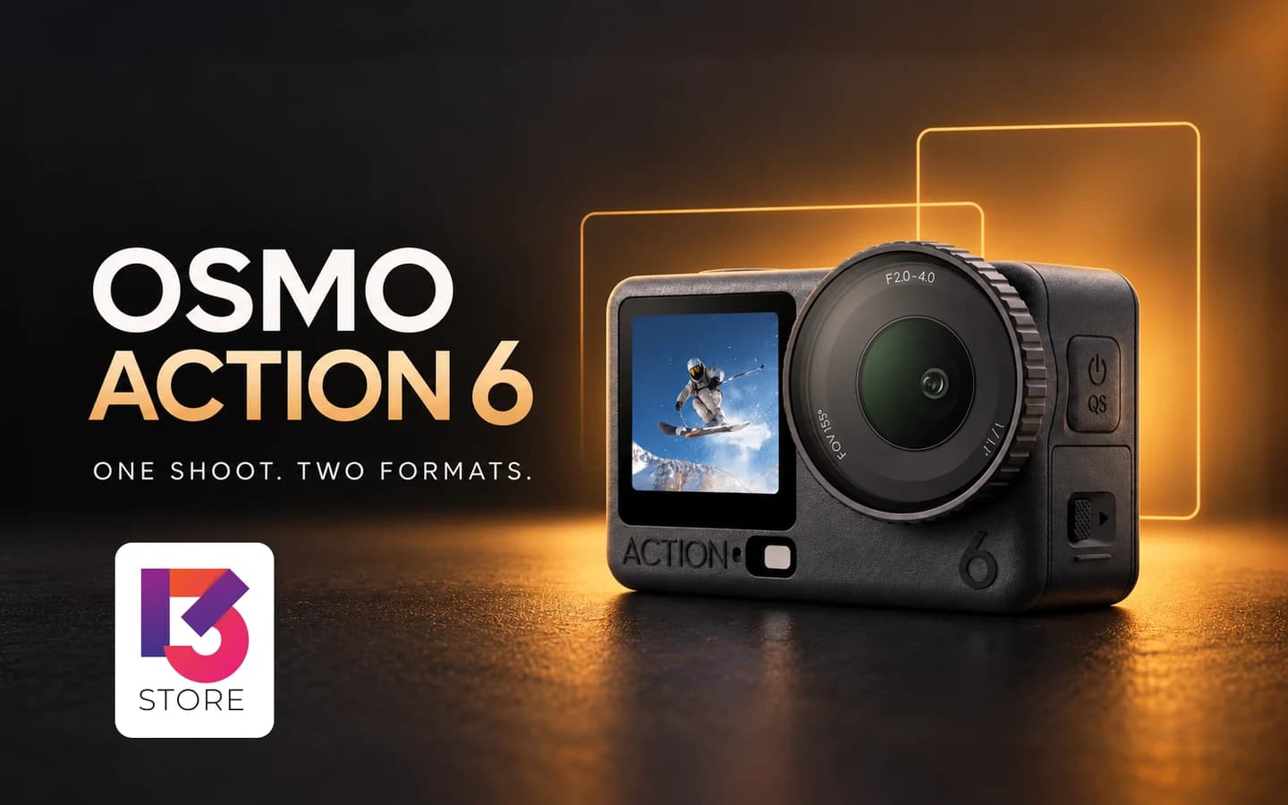 Osmo Action 6 ถ่ายครั้งเดียว เผื่อวิดีโอแนวตั้งและแนวนอน