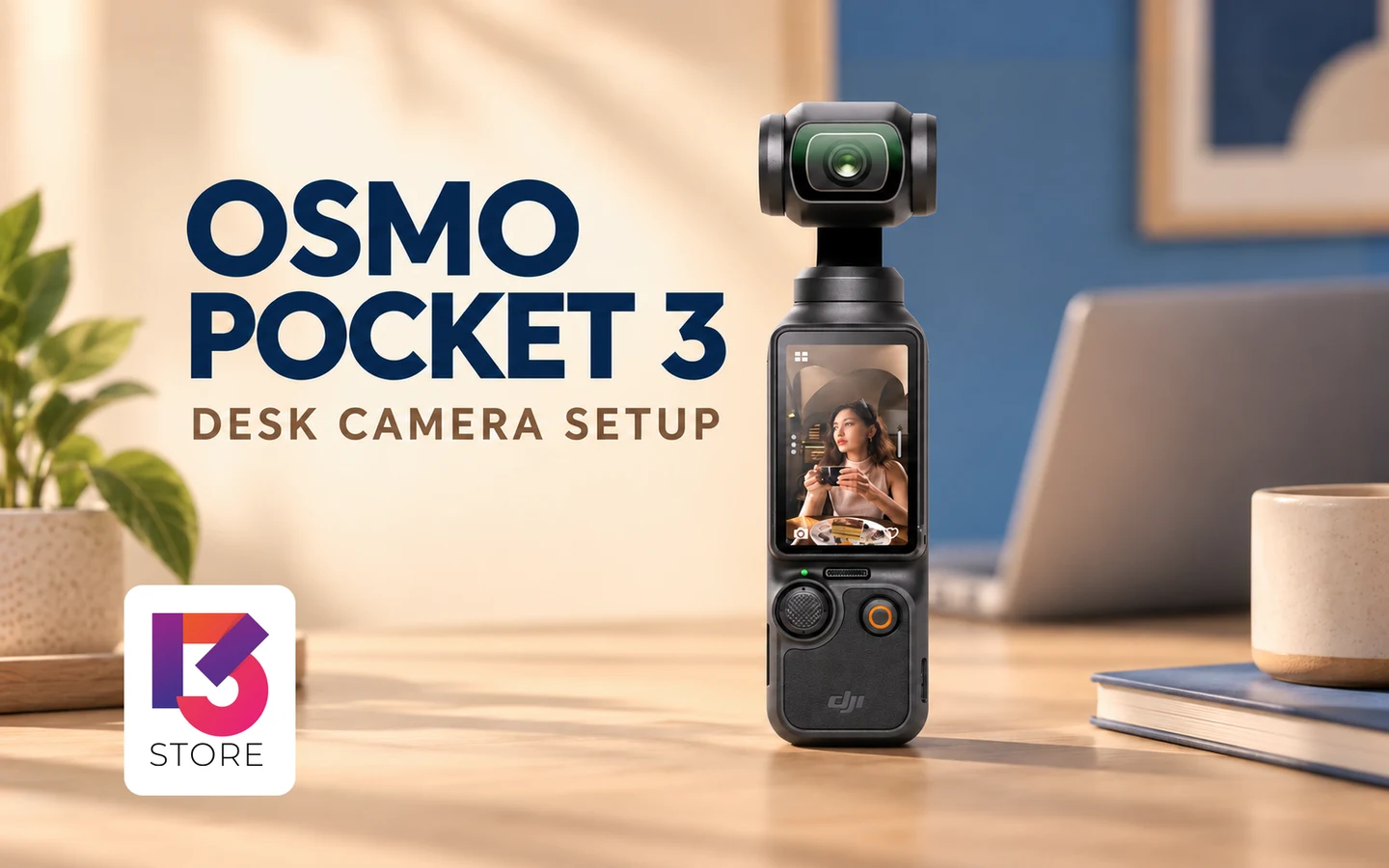 Osmo Pocket 3 ใช้เป็นเว็บแคม: เตรียมโต๊ะ สาย และเสียงก่อนประชุม