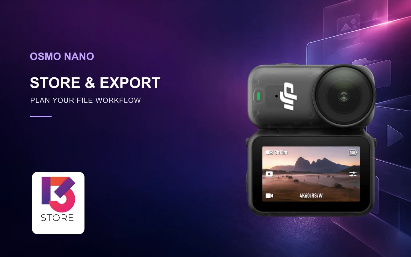 Osmo Nano 128GB อัดลงการ์ดได้ไหม? วางแผนเก็บและส่งไฟล์