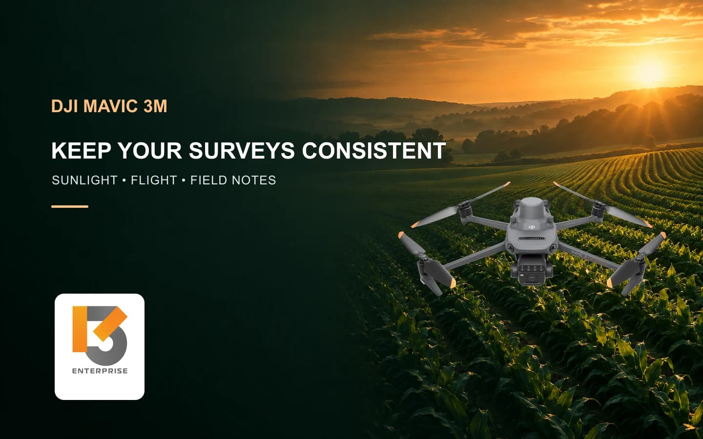 Mavic 3M ใช้ Sunlight Sensor อย่างไร? วางงาน Multispectral ข้ามวัน
