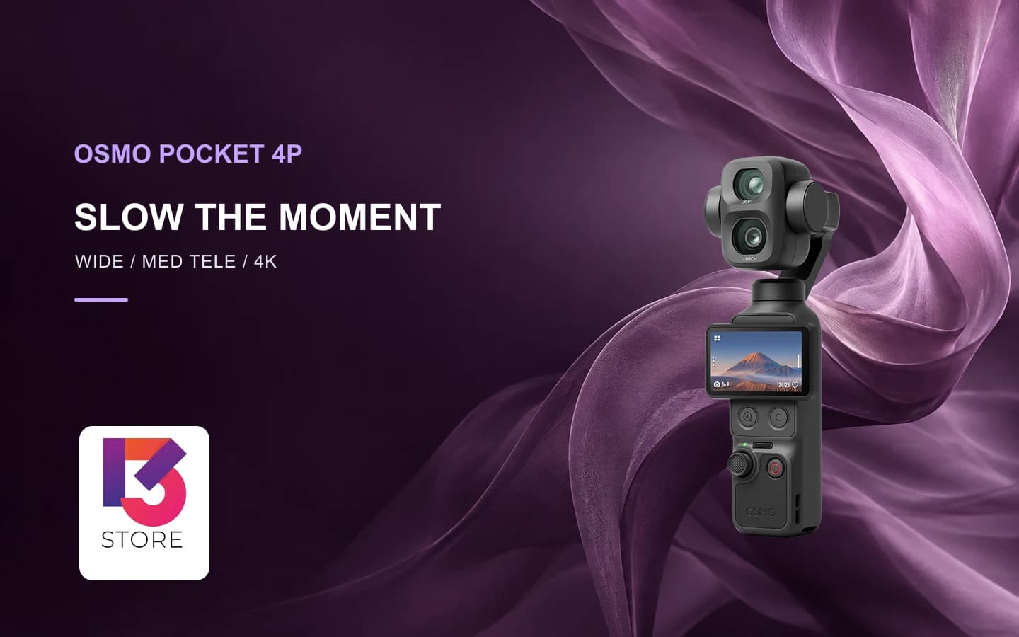 Pocket 4P Slow Motion: เลือกเลนส์กว้างหรือเทเลก่อนถ่าย 4K