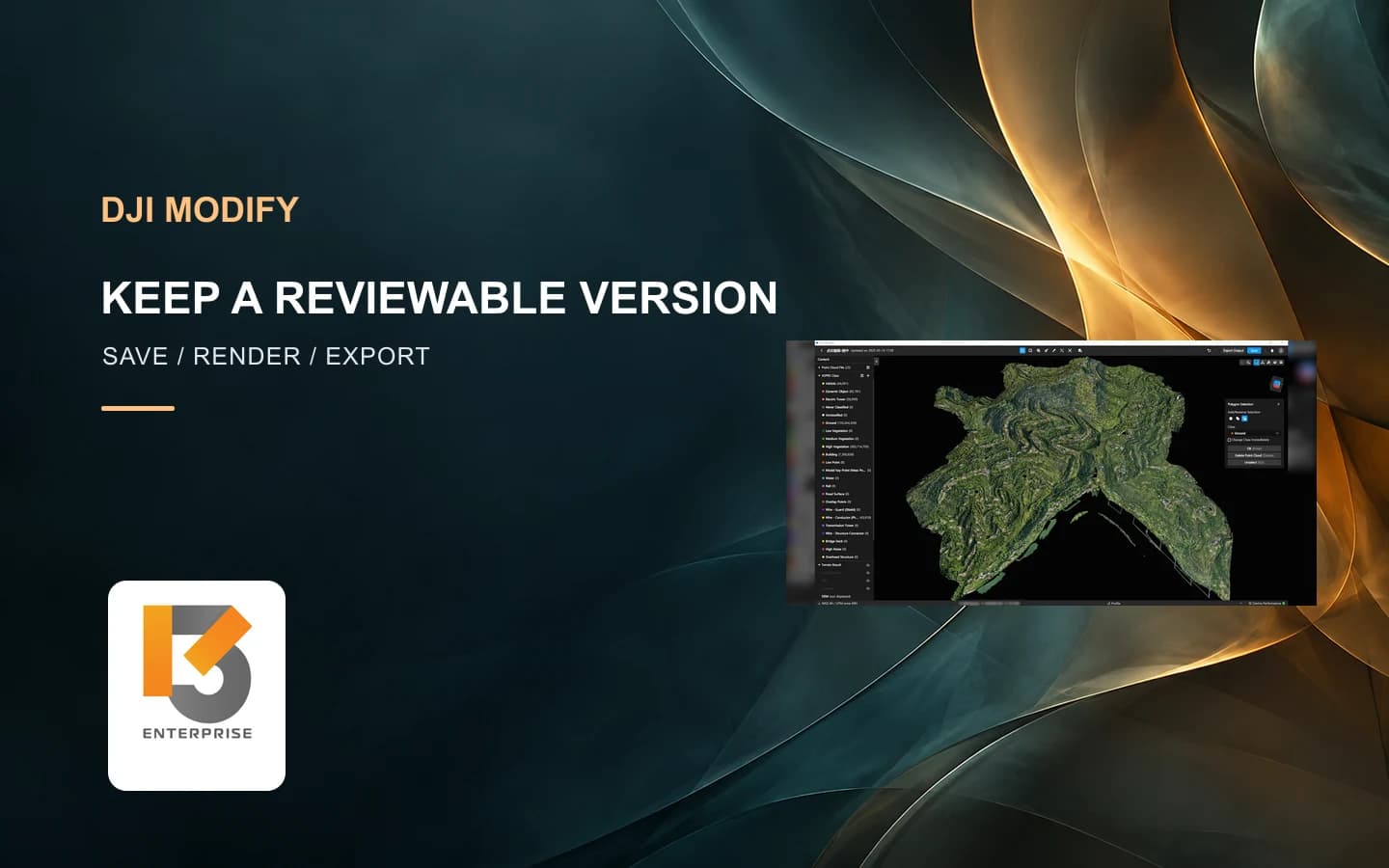 DJI Modify Version History: เก็บรุ่นก่อน Render และส่งมอบอย่างไร