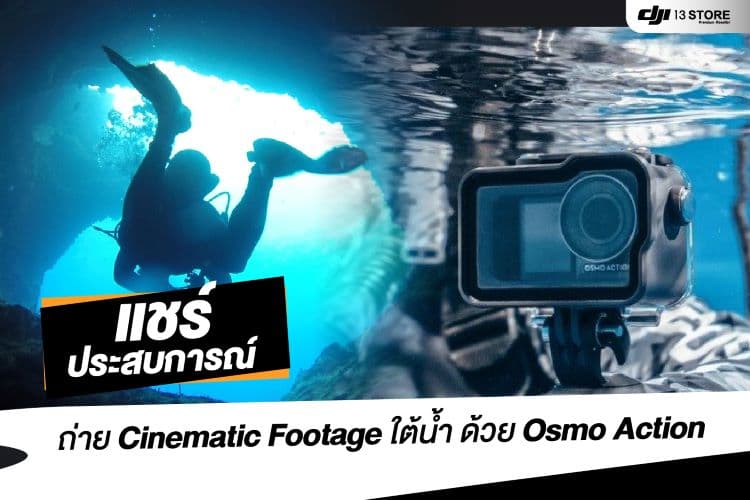 แชร์ประสบการณ์ถ่าย Cinematic Footage ใต้น้ำ ด้วย DJI Osmo Action
