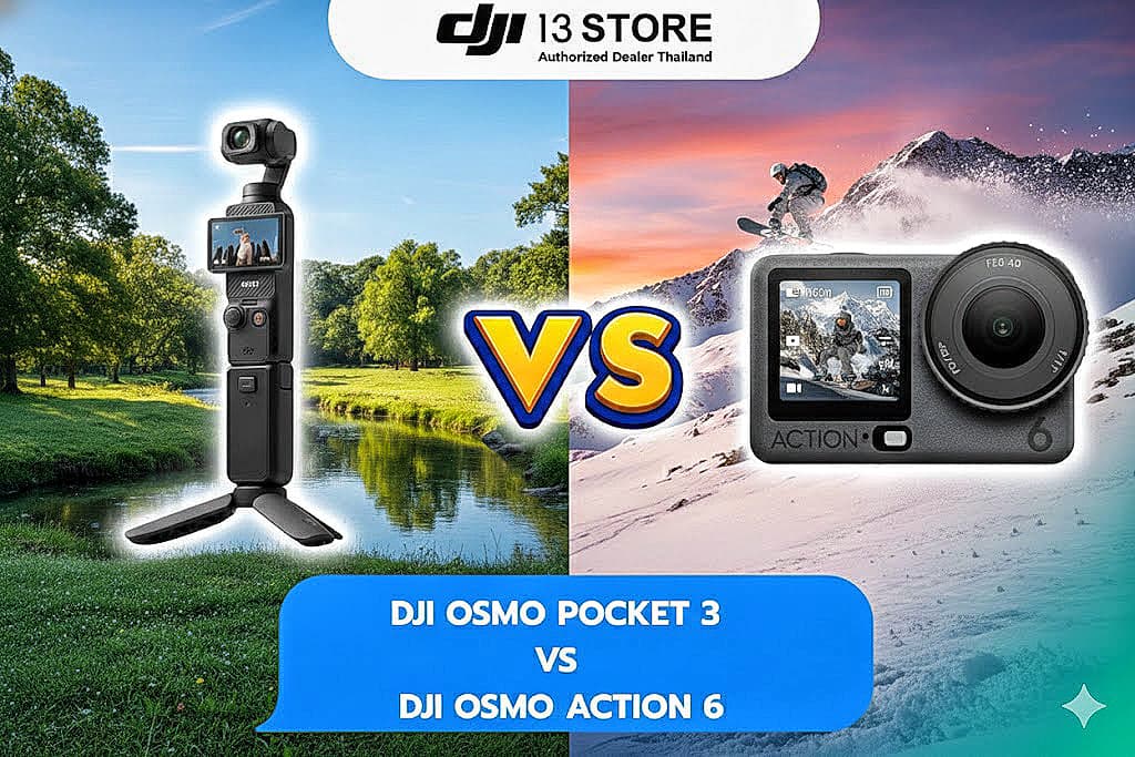 DJI Osmo Pocket 3 VS DJI Osmo Action 6