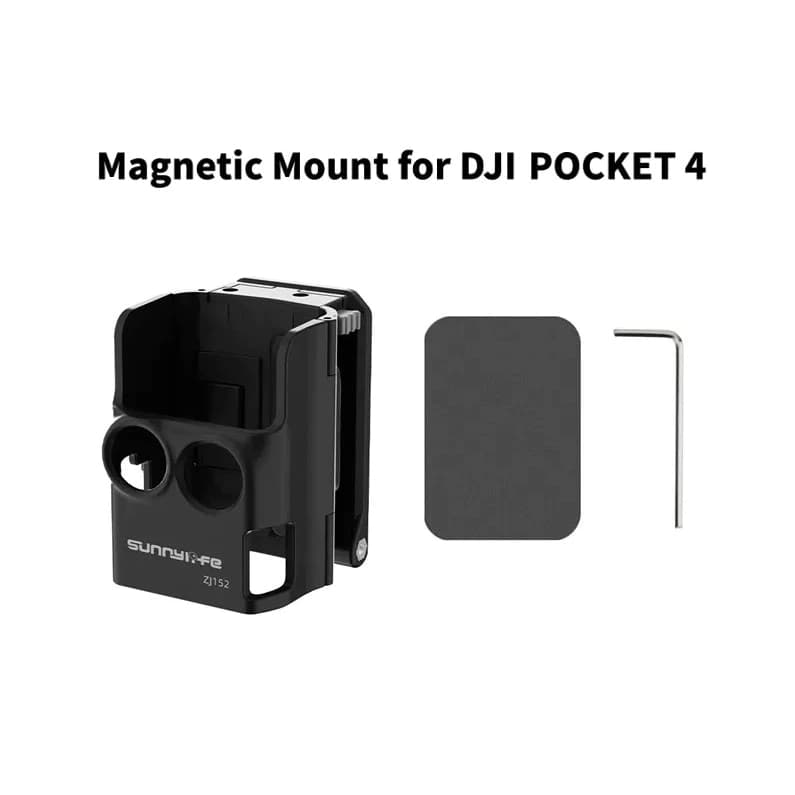 Sunnylife ฐานตั้งโต๊ะแม่เหล็ก DJI Osmo Pocket 4 ขาตั้งกล้องอเนกประสงค์ Magnetic Base Holder ZJ152 — สีดำ