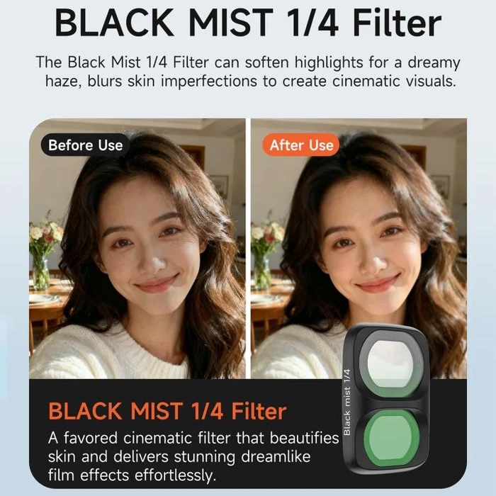 Sunnylife ฟิลเตอร์ Black Mist DJI Osmo Pocket 4P