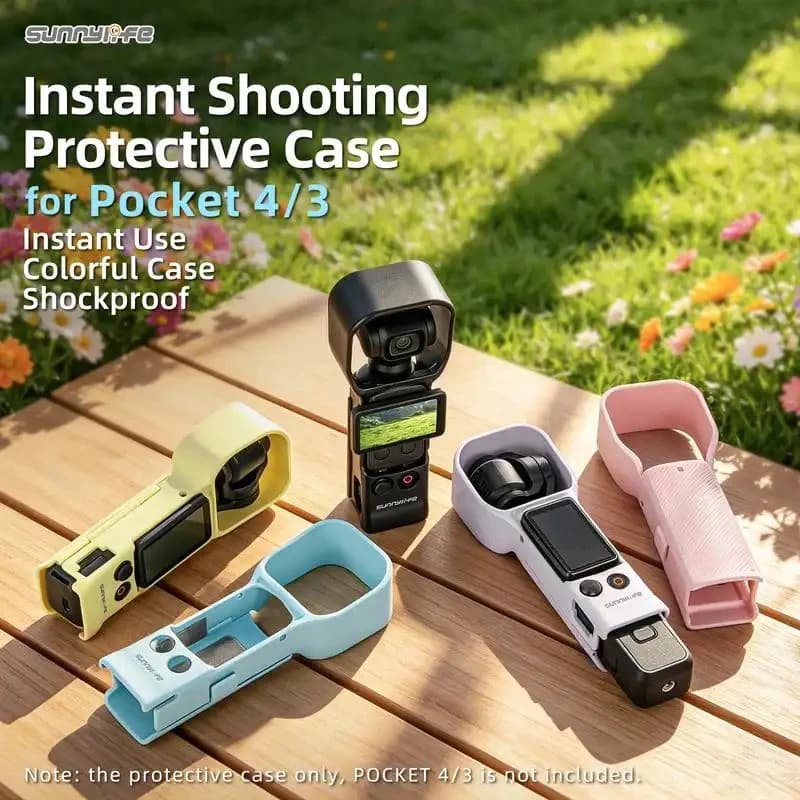 Sunnylife เคสถ่ายไว DJI Osmo Pocket 4/3 — สีดำ