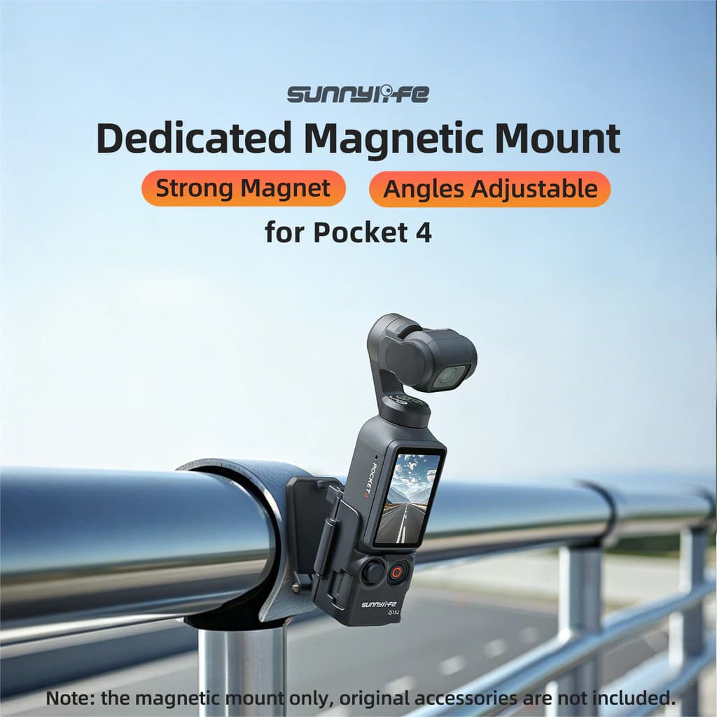 Sunnylife ฐานตั้งโต๊ะแม่เหล็ก DJI Osmo Pocket 4 — สีดำ