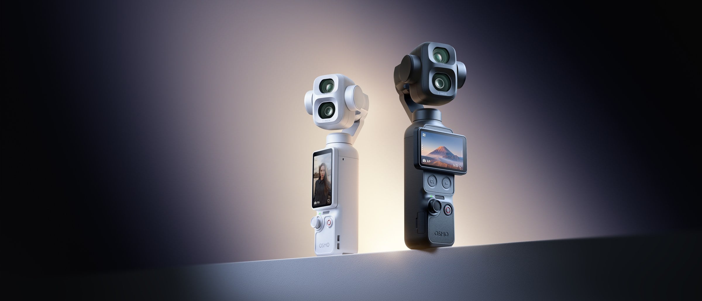 DJI Osmo Pocket 4P สี Pearl White คู่กับสีดำ